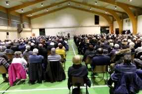 Salle comble, mais pas d'annonce choc pour les voeux d'Hubert Brigand qui mise sur la continuité ! 